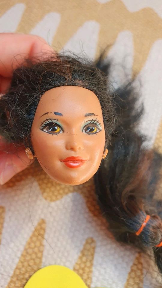 Set 2 x nur Kopf glitter beach kira barbie mattel vintage Puppe in Biebelnheim