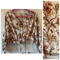 H&M | Süße Bluse  Tunika • Knoten vorne • Blumen Print • Gr. 46 München - Schwabing-West Vorschau