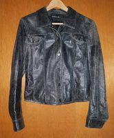 Lederjacke von Marc Cain 38 im used look schwarz grau Baden-Württemberg - Ravensburg Vorschau