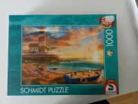 Schmidt Puzzle 1000 Teile Sonnenuntergang in der Leuchtturm -Buch Baden-Württemberg - Au Vorschau