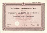 Historische Aktien Mix & Genest Stuttgart gesucht Stuttgart - Stuttgart-Ost Vorschau