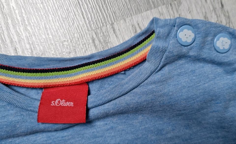 S.Oliver Langarmshirt Regenbogen Gr. 62 Longsleeve in Großröhrsdorf