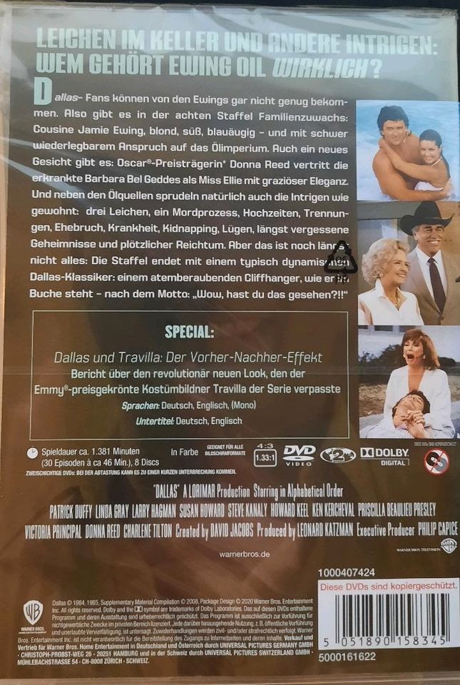 DALLAS Staffel 8 Macht Reichtum Sex Intrigen 8 DVD s nagel NEU in Salzmünde