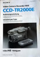 Bedienungsanleitung Sony Video Hi8 Handycam CCD-TR2000E Brandenburg - Lebus Vorschau