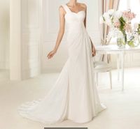 BRAUTKLEID PRONOVIAS PARIS Vintage Fit and Flare one shoulder 38 Bayern - Olching Vorschau