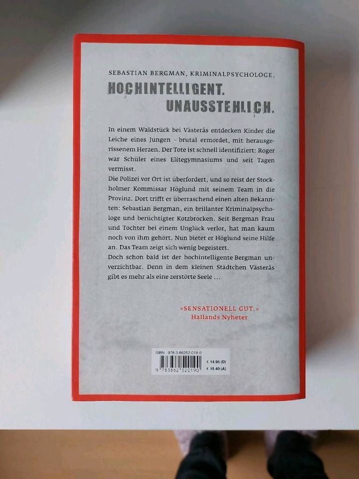 Hjorth/Rosenfeldt Sebastian Bergman Reihe 1 "der Mann,kein Mörder in Kaiserslautern