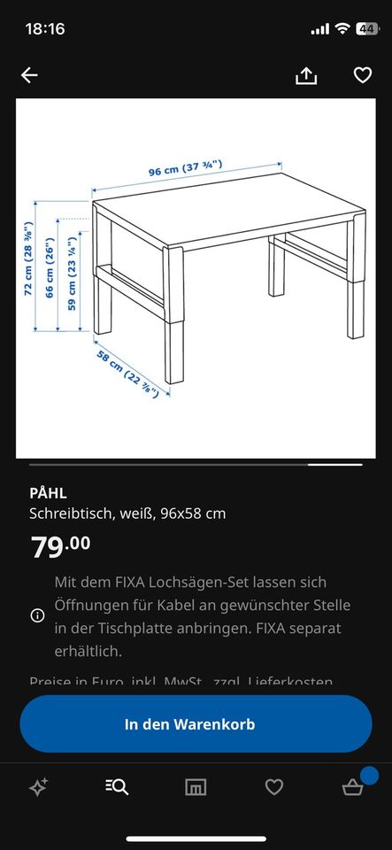 Kinder Schreibtisch mit Aufsatz Ikea Pahl in Bad Münder am Deister