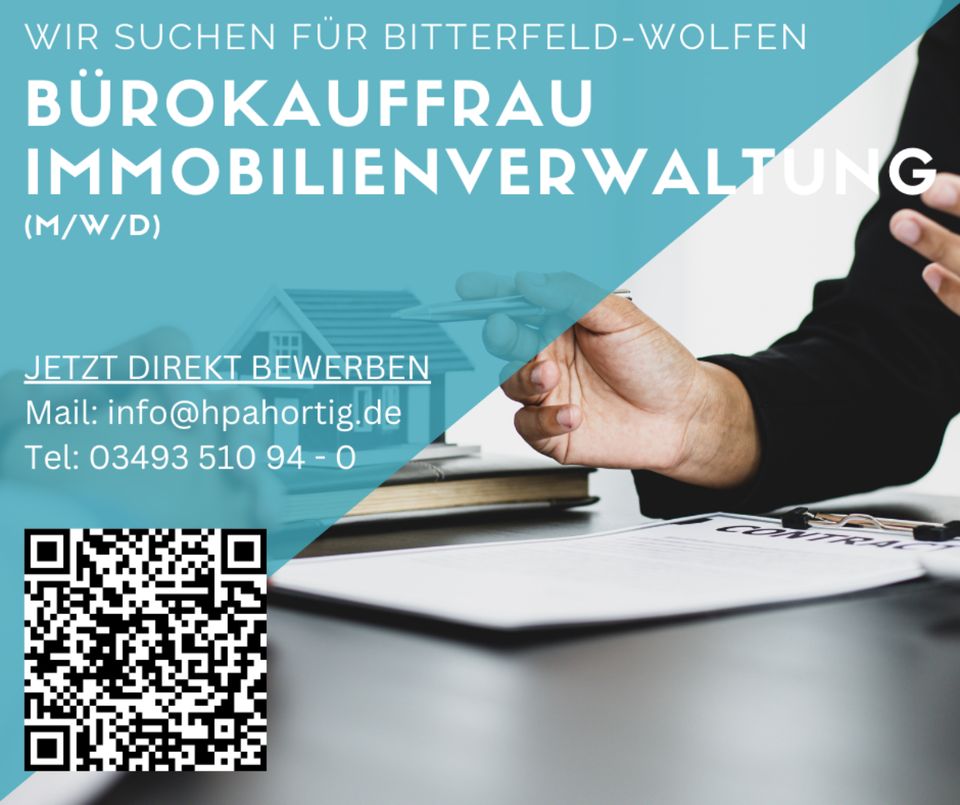 Bürokauffrau (m/w/d) - Immobilienverwaltung - Bitterfeld in Bitterfeld