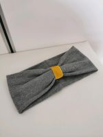 Stirnband mit Schleife | silber grau & senf-gelb | Glitzer Niedersachsen - Celle Vorschau