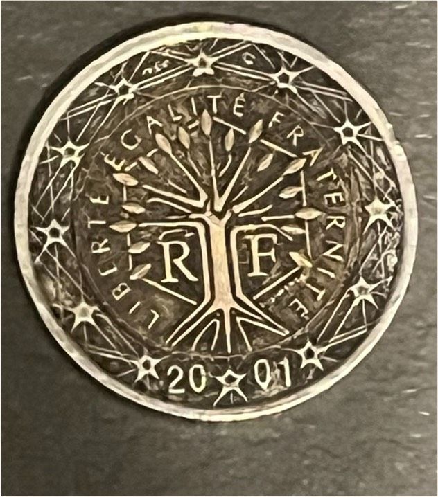 2 Euro Münze 2001 Frankreich Liberte Egalite Fraternite in Berlin