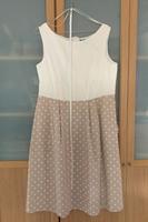 Kleid mit Gürtel von Comma, Gr.42, beige/weiß Stuttgart - Weilimdorf Vorschau