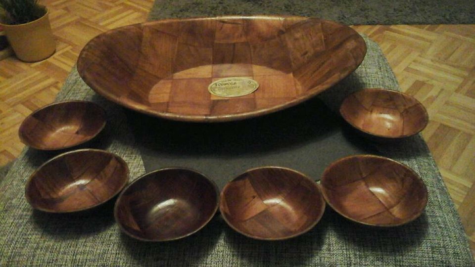 ♣❤♣ALTES 60 GER /70 GER JAHRE FORMOSA WOOD SCHALEN - SET♣❤♣ in Overath