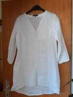 Bluse Tunika Longbluse 36 weiss Leinen Nordrhein-Westfalen - Werl Vorschau