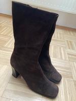 elegante Damenstiefel Gr. 39 - dunkelbraun Wildleder / innen Lede Leipzig - Leipzig, Zentrum-Ost Vorschau