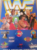 WWF Wrestling Vintage Pin Card + 2 Pins Berlin - Treptow Vorschau