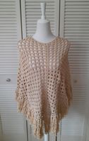 Poncho von Emine Bielemeier, Boho Hippie, beige, neuwertig Niedersachsen - Seevetal Vorschau