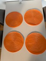 4x TISCH SET PLATZSET ESSTISCH UNTERSETZER ORANGE RUND 38cm Baden-Württemberg - Böblingen Vorschau