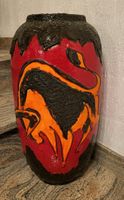 Fat Lava vintage retro Vase Bodenvase rot orange 70er Jahre Nordrhein-Westfalen - Bergheim Vorschau