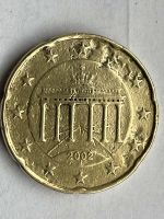 20 Cent Münze Deutschland 2002  Fehlprägung Fehldruck Unikat Bayern - Burgheim Vorschau