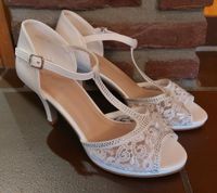 Brautschuhe 40 ivory elfenbein Hochzeit Wedding Nordrhein-Westfalen - Schwalmtal Vorschau