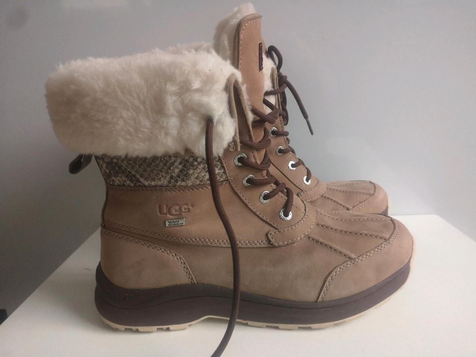 Damen Schuhe Boots UGG GTX AdirondackGr 41 Milch Kaffe Leder Pelz in Duisburg