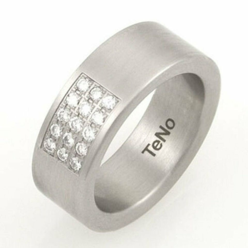 TeNo YuNis Ring Gr. 17,5/55 mit 15 weißen Diamanten 0,3ct 450€* in Barßel