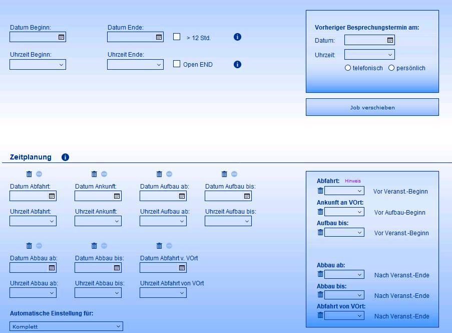 Orga-Job Eventplanung Booking Software für Musiker in Berglen