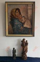 Madonna mit Kind 3x Gemälde, Stahlguss, Holzfigur Niedersachsen - Dassel Vorschau