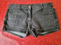 wie neu: süße schwarze Jeans Hotpants mit Strasssteinen Dresden - Trachau Vorschau
