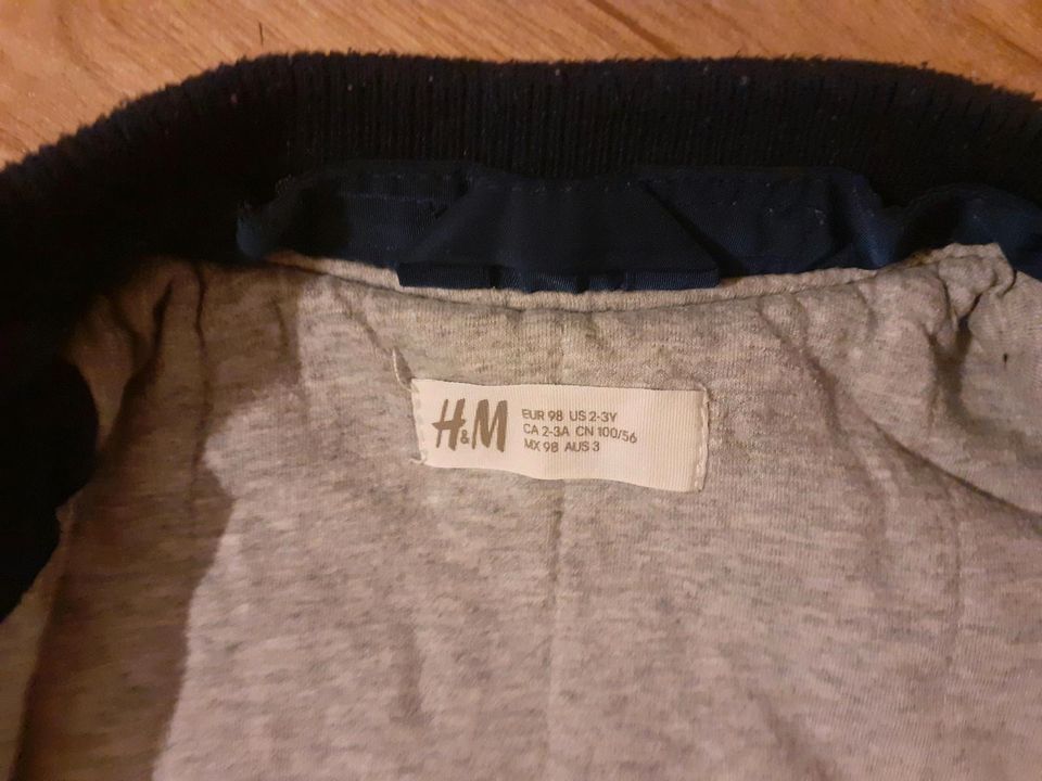 H&M Winterjacke blau in Nidda