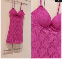 Nachthemd Dessou Spitze durchsichtig pink H&M S 36 Berlin - Wilmersdorf Vorschau
