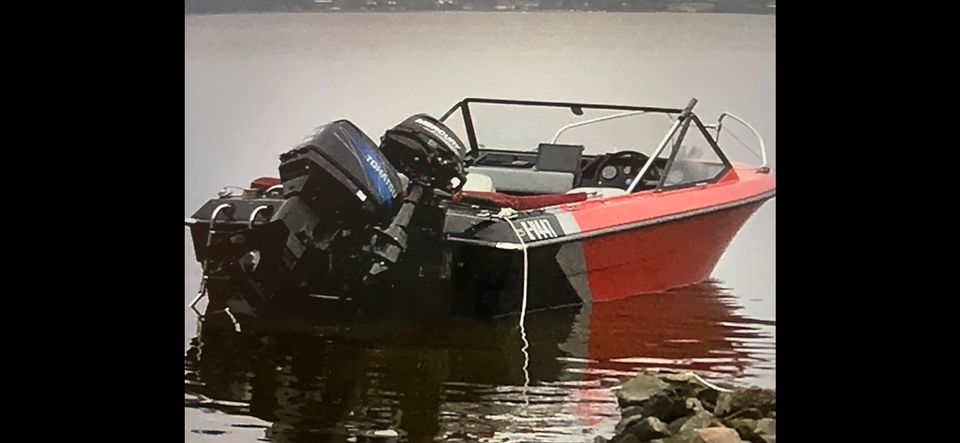 Motorboot, VEB Müggelspree, 50 PS Tohatsu, Trailer in Bornheim