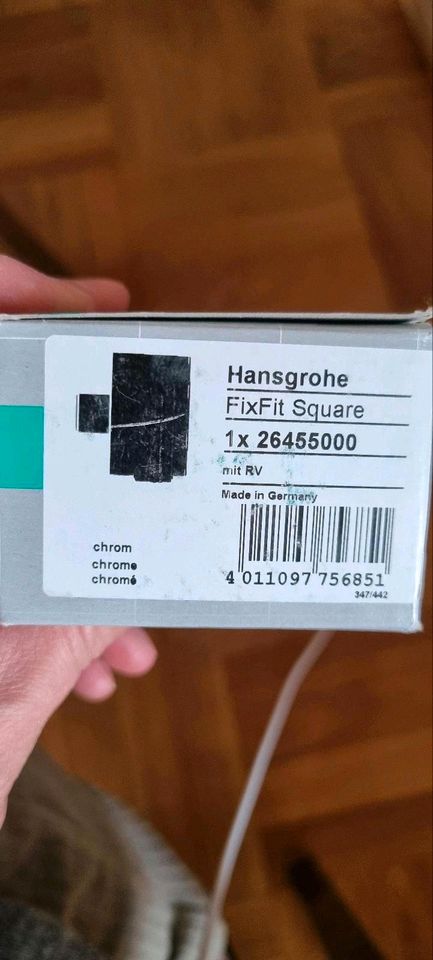 hansgrohe Fixfit Schlauchanschluss Square mit Rückflussverhindere in Baienfurt