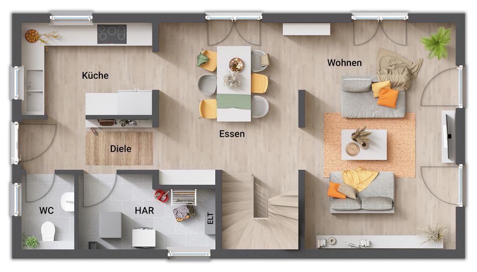 Das flexible Haus für schmale Grundstücke in Rotenburg a. d. Fulda OT Lispenhausen in Rotenburg