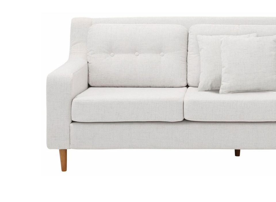 sofa Ecksofa Recamiere rechts creme 223 cm Virginia Neu Struktur in Hamburg