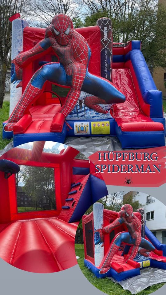 ❌Hüpfburg ,Spider Man‘ mieten❌ in Essen