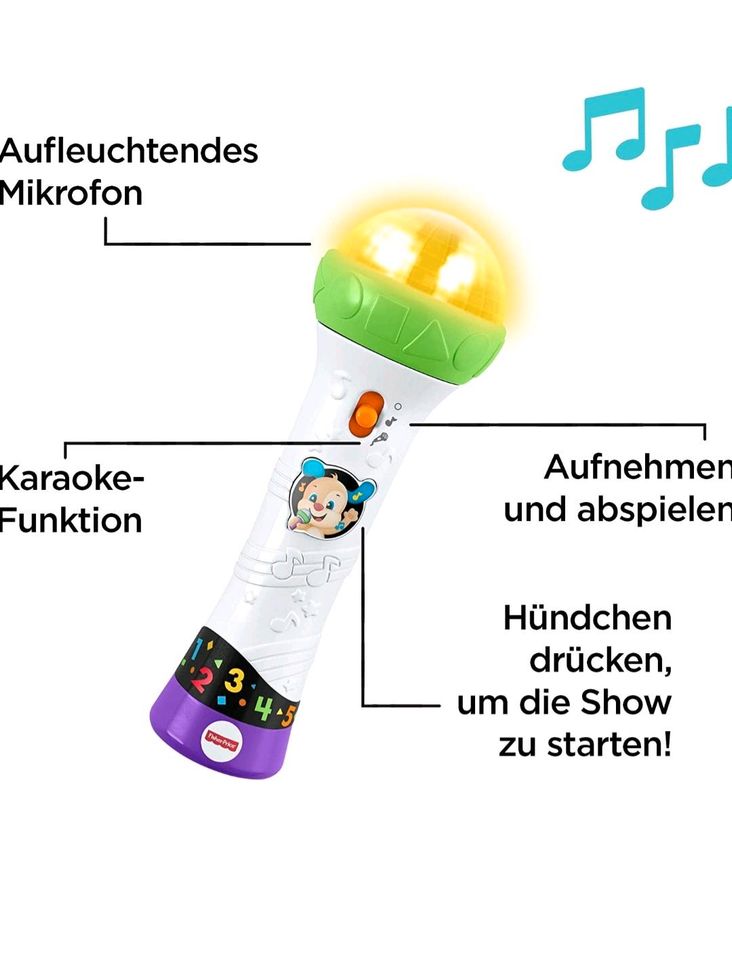 Fisher-Price Lernspaß Mikrofon Lernspielzeug in Oberstadtfeld