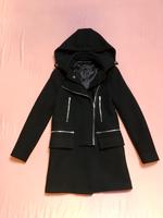 Zara Wollmantel Dufflecoat Stil Mantel Silber Details XS schwarz Saarland - Mandelbachtal Vorschau