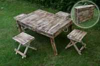Klappbarer Campingtisch / Koffertisch mit 4-Sitzen aus Holz Hessen - Fulda Vorschau
