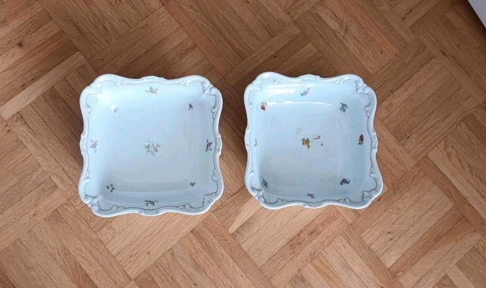 Terrine und 2 eckige Schüsseln * Weimler * Weimar * Streublümchen in Briedel