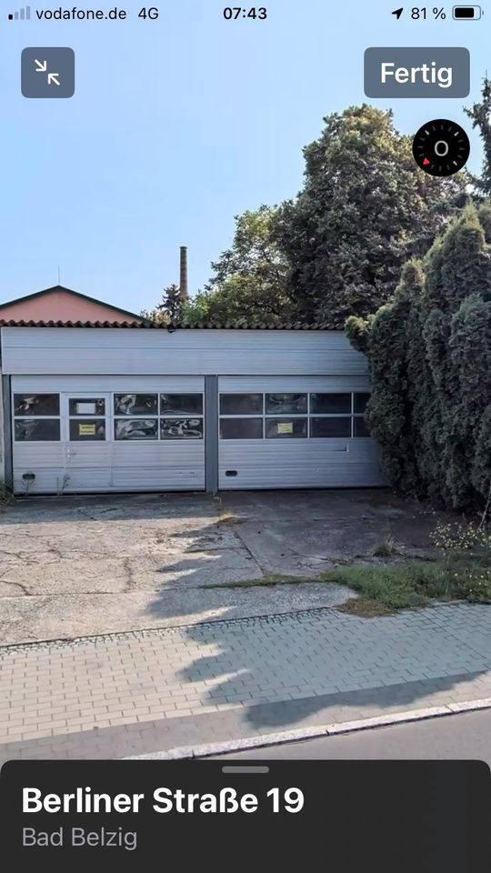 Garage mit Doppeltor, ca. 60 m2 in Bad Belzig, zu vermieten! in Bad Belzig