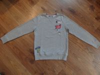Vingino Sweatshirt Pullover grau mit Patches Sommer Gr 164 Niedersachsen - Georgsmarienhütte Vorschau
