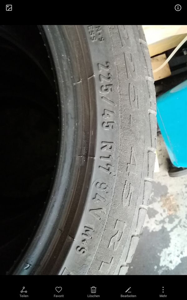 4 x Allwetterreifen 225/45 R17 M+S , 4,5 - 5,5 mm in Marl