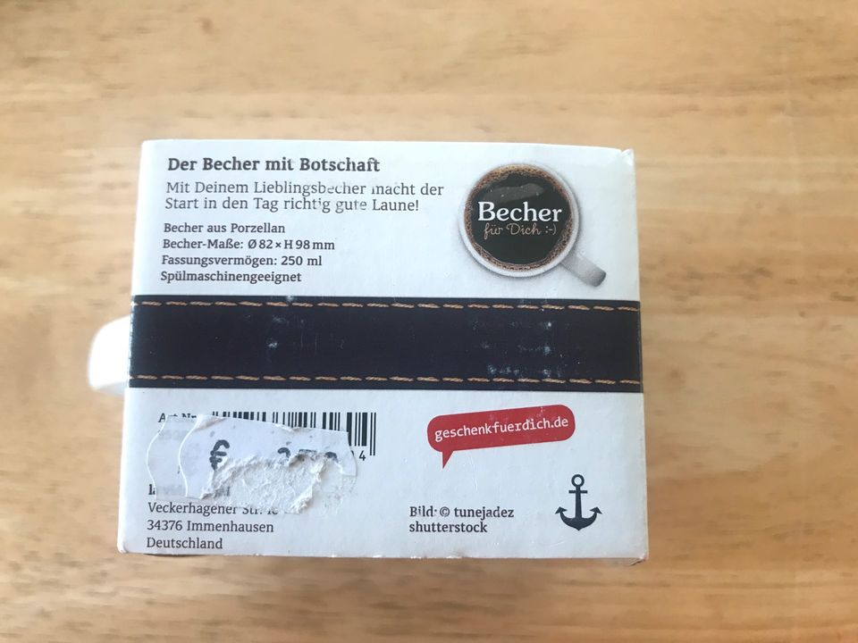 Becher, Kaffeepott, Kaffeetasse, maritim, Porzellan, 250 ml in Lübeck