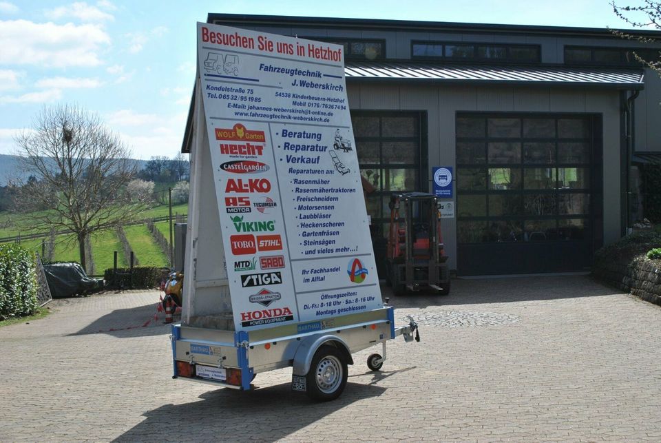 Werbeanhäger, Werbung, Anhänger 750kg, Barthau in Kinderbeuern