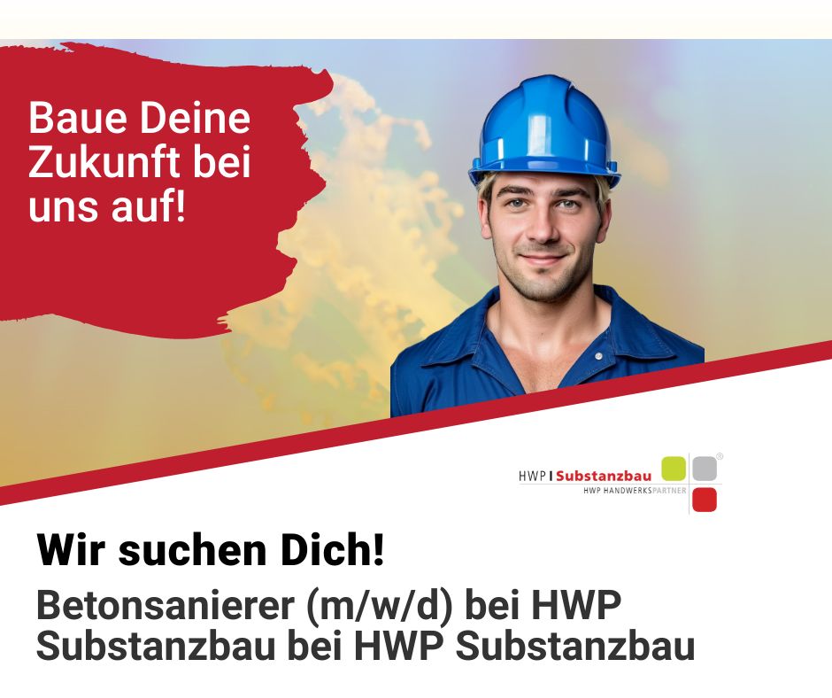 Betonsanierer (m/w/d) bei HWP Substanzbau bei HWP Substanzbau in Schwabach