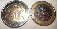 1+ 2 Euro Münze Litauen 2015 Lietuva Nordrhein-Westfalen - Schermbeck Vorschau