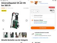 Bosch Hochdruckreinieger 125 Aquatak neu mit 3 Jahre Garantie Nordrhein-Westfalen - Gelsenkirchen Vorschau