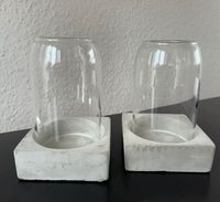 2x Kerzenhalter Windlicht Beton Glas Altona - Hamburg Ottensen Vorschau