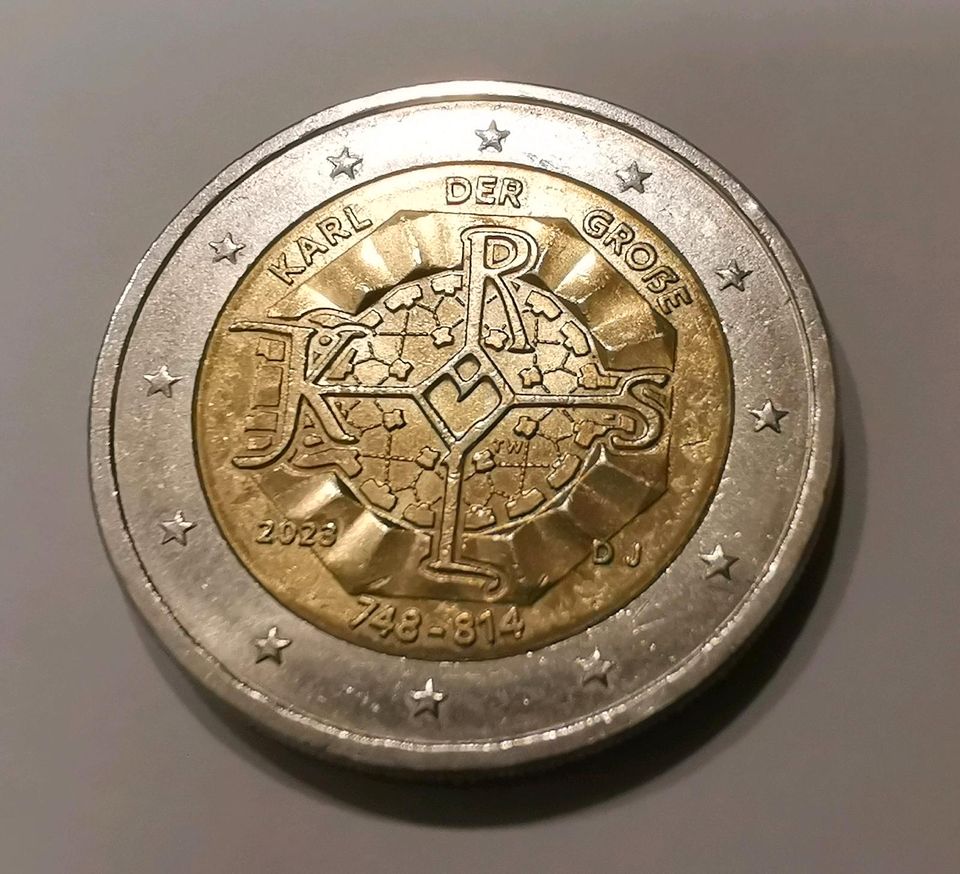 2 Euro Münze Deutschland Karl Der Große 2023 in Fellbach